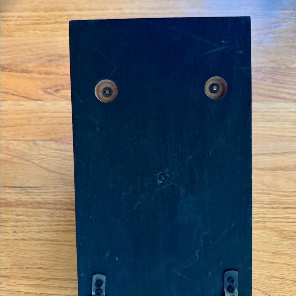 Wall Pocket Organizer for Laundry, Faux Wood & Galvanized Metal, Farmhouse - Picture 8 of 11